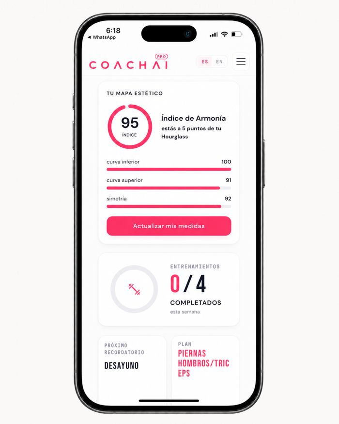 App KING mostrando el Score de Armonía